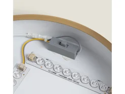 Plafón LED 18W Circular Metal Ø300 mm CCT Seleccionable Haydn Dorado