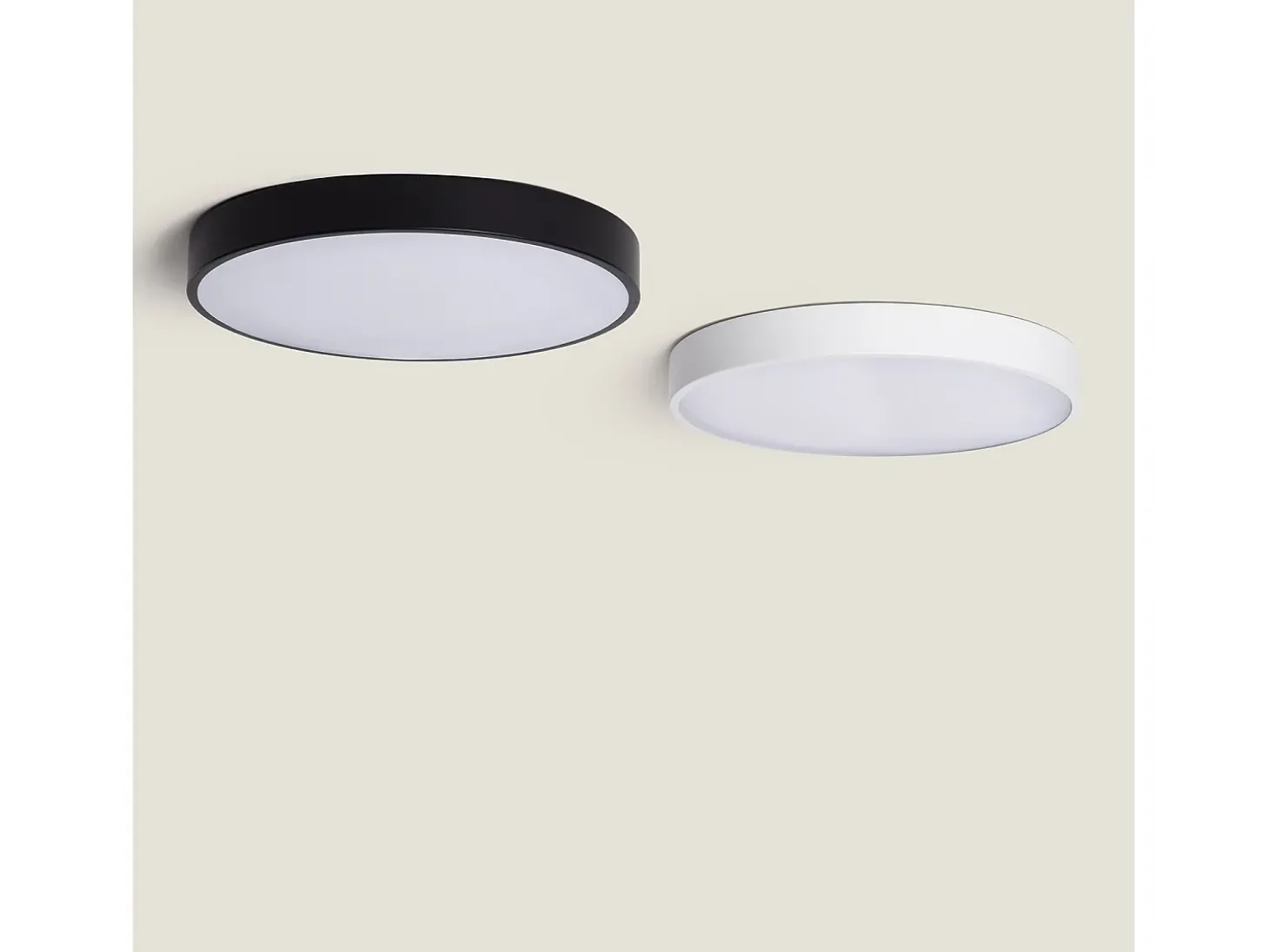 Plafón LED 30W Circular Metal Ø400 mm CCT Seleccionable Hidria Blanco