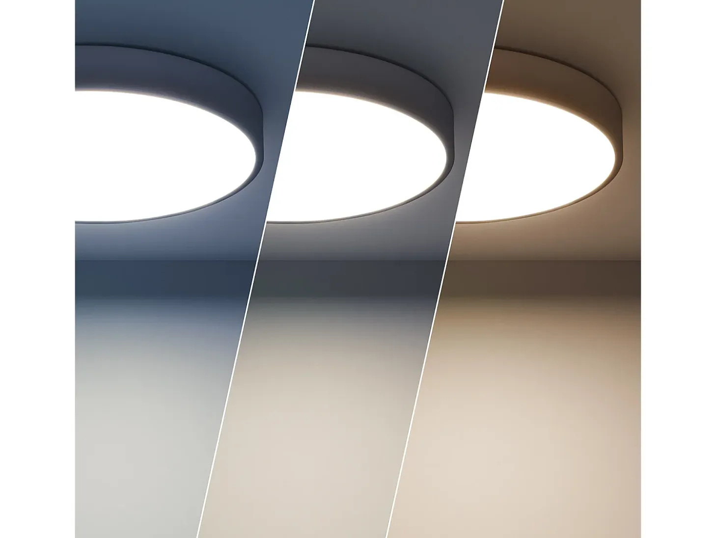 Plafón LED 30W Circular Metal Ø400 mm CCT Seleccionable Hidria Blanco