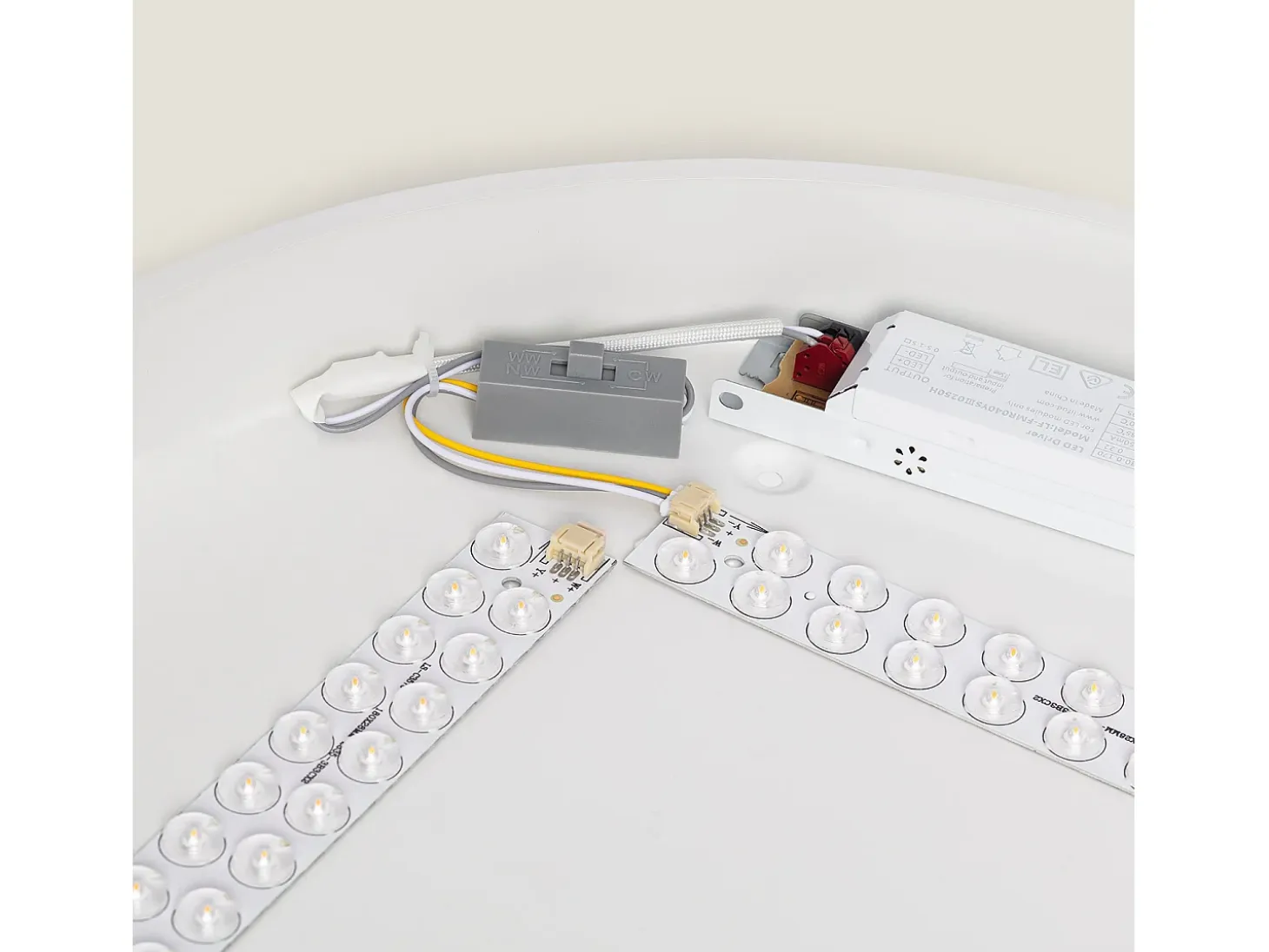 Plafón LED 30W Circular Metal Ø400 mm CCT Seleccionable Hidria Blanco