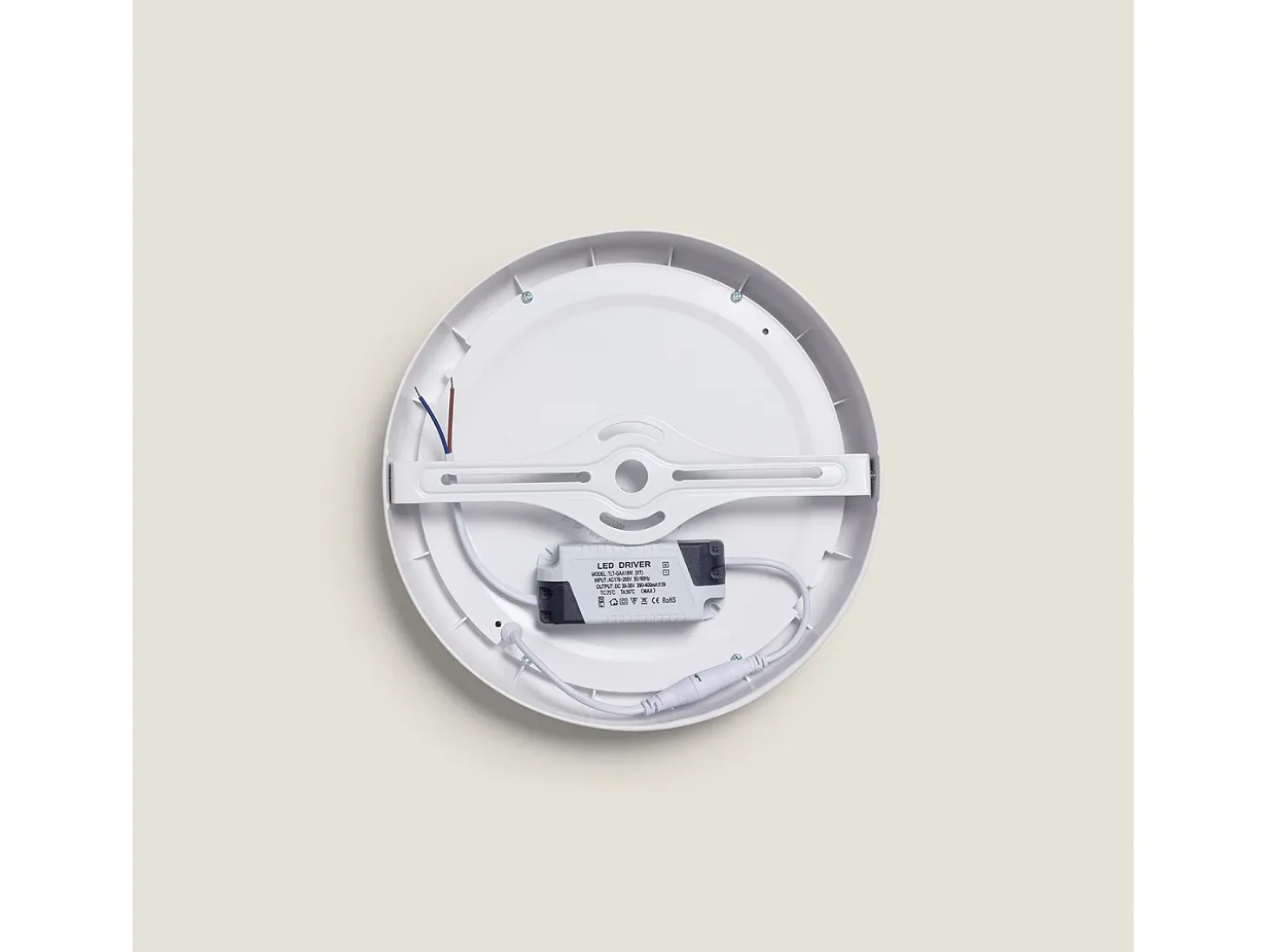 Plafón LED 18W Circular Metal Ø225 mm Design White 6000K Blanco Frío