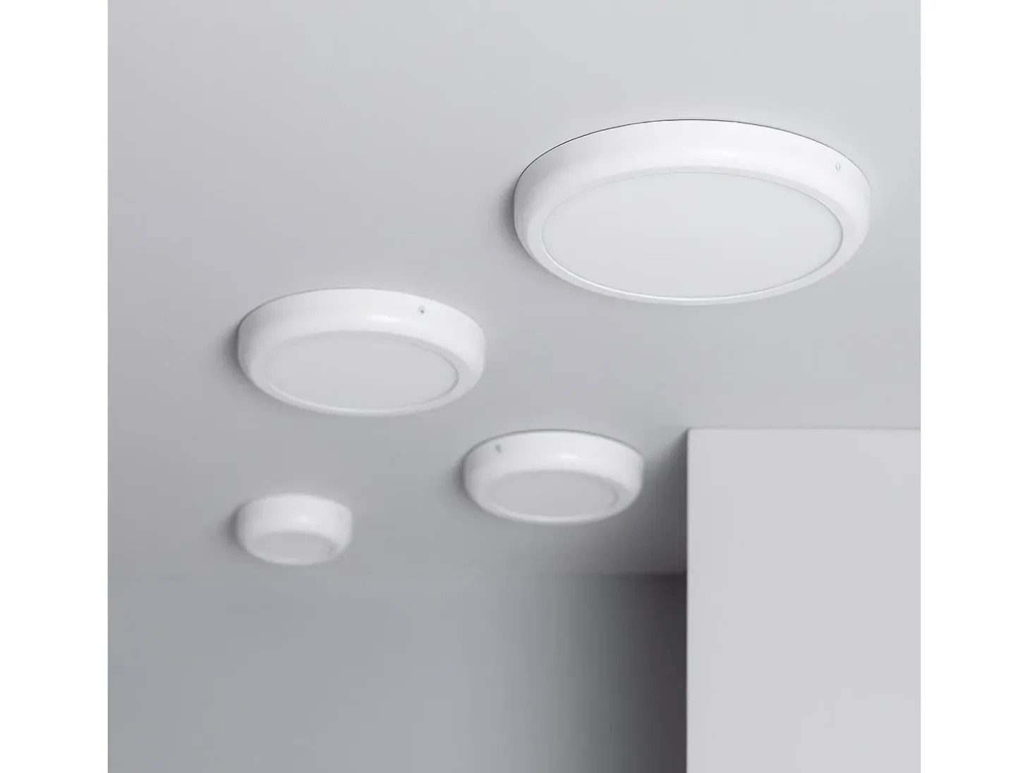 Plafón LED 18W Circular Metal Ø225 mm Design White 6000K Blanco Frío