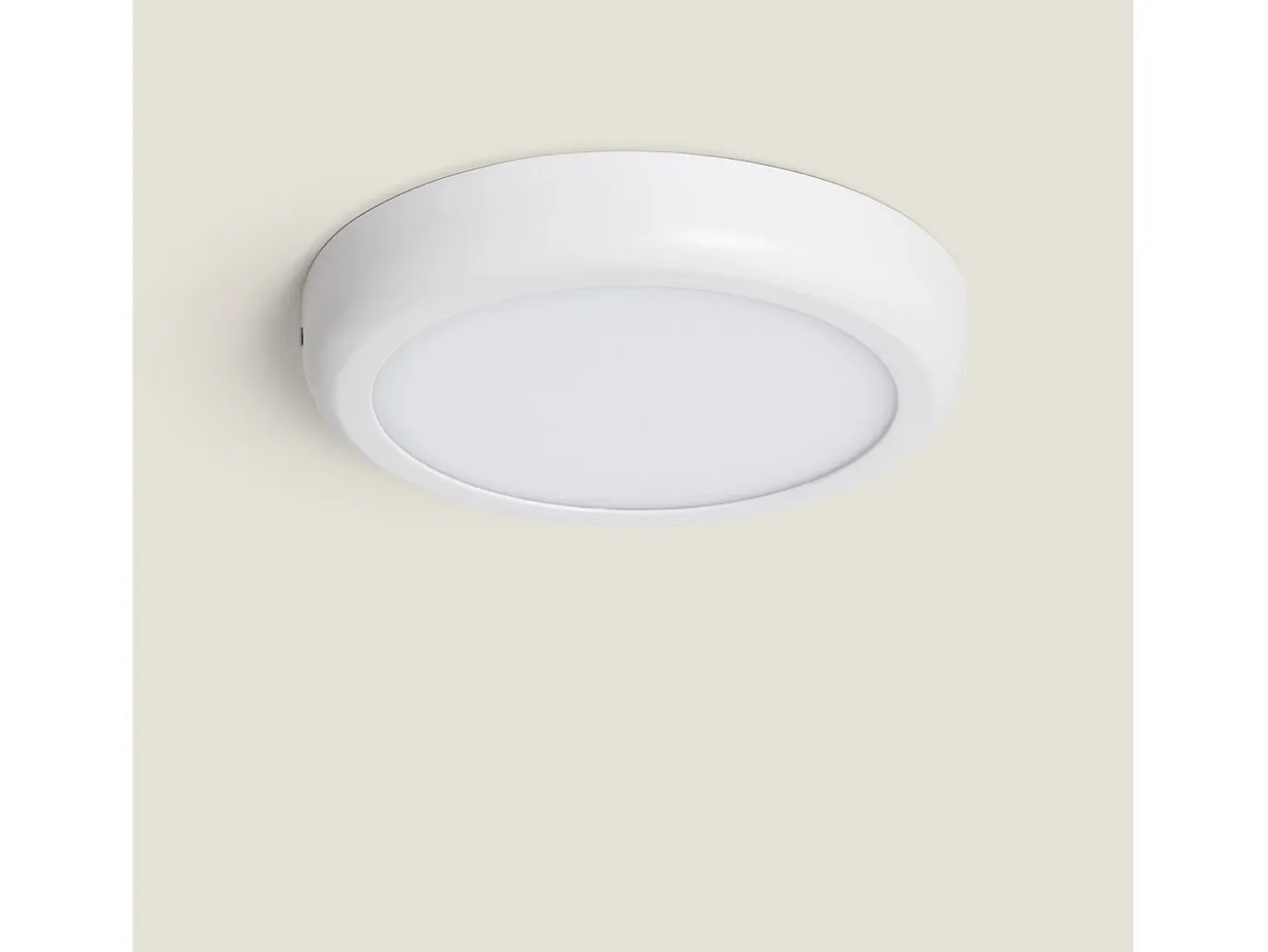 Plafón LED 18W Circular Metal Ø225 mm Design White 6000K Blanco Frío