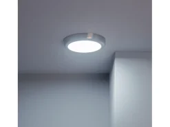 Plafón LED 18W Circular Metal Ø220 mm Design Silver 3000K Blanco Cálido