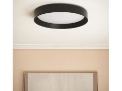 Plafón LED 30W Circular Metal Ø550 mm CCT Seleccionable Big Broadway Negro