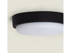 Plafón LED 25W Circular para Exterior Ø175 mm IP65 Black 4000K Blanco Neutro