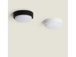 Plafón LED 15W Circular para Exterior Ø140 mm IP65 Black 4000K Blanco Neutro