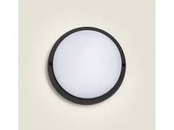 Plafón LED 25W Circular para Exterior Ø175 mm IP65 Black 6500K Blanco Frío