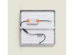 Plafón LED 24W Cuadrado Aluminio 280x280 mm Slim CCT Seleccionable Galán SwitchDimm Plateado