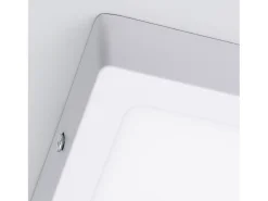 Plafón LED 6W Cuadrado Aluminio 105x105 mm Slim CCT Seleccionable Galán SwitchDimm Gris