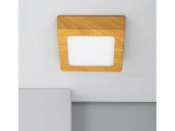 Plafón LED 6W Cuadrado Aluminio 105x105 mm Slim CCT Seleccionable Galán SwitchDimm Natural
