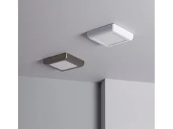Plafón LED 12W Cuadrado Metal 178x178 mm Design White 3000K Blanco Cálido