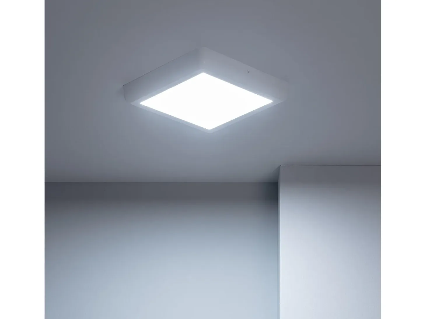 Plafón LED 18W Cuadrado Metal 225x225 mm Design White 4000K Blanco Neutro