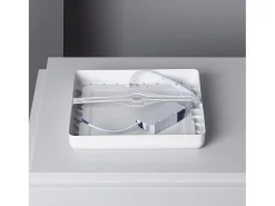 Plafón LED 18W Cuadrado Metal 225x225 mm Design White 2900K - 3200K Blanco Cálido