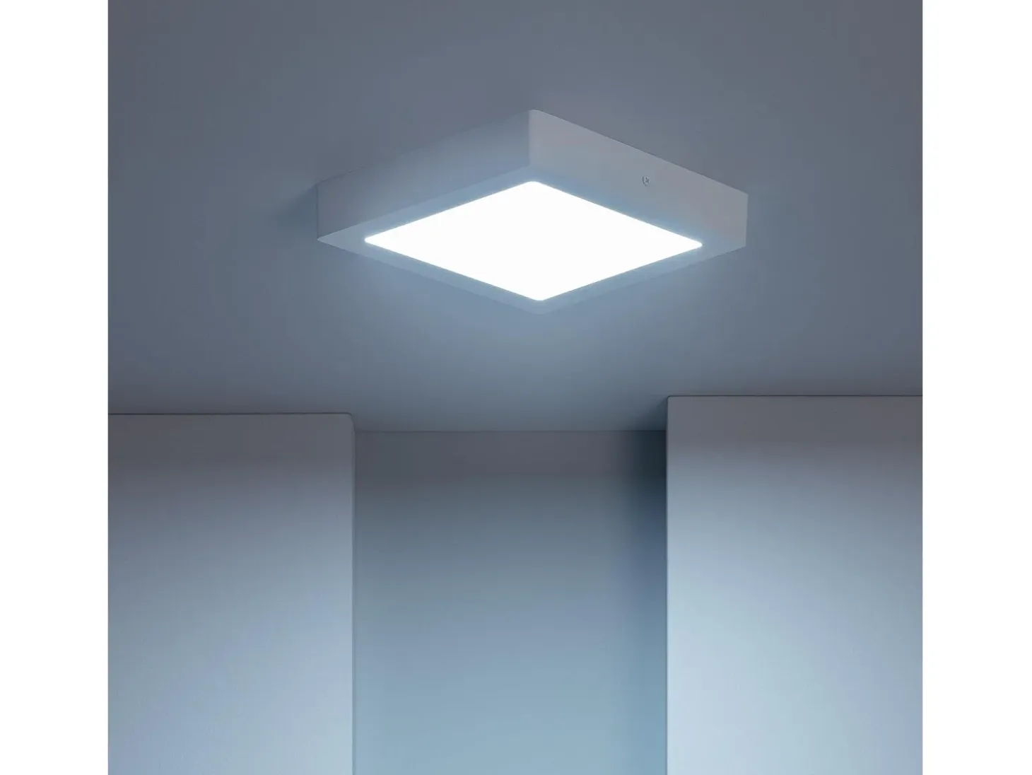 Plafón LED 18W Cuadrado 225x225 mm 6000K Blanco Frío