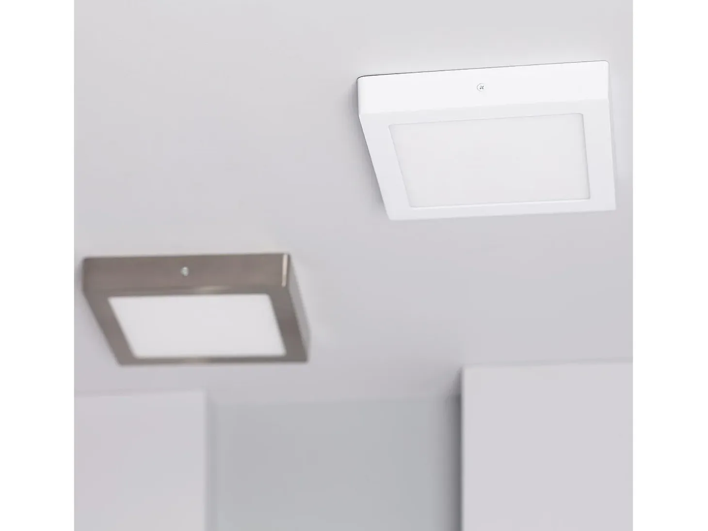 Plafón LED 18W Cuadrado 225x225 mm 3000K Blanco Cálido