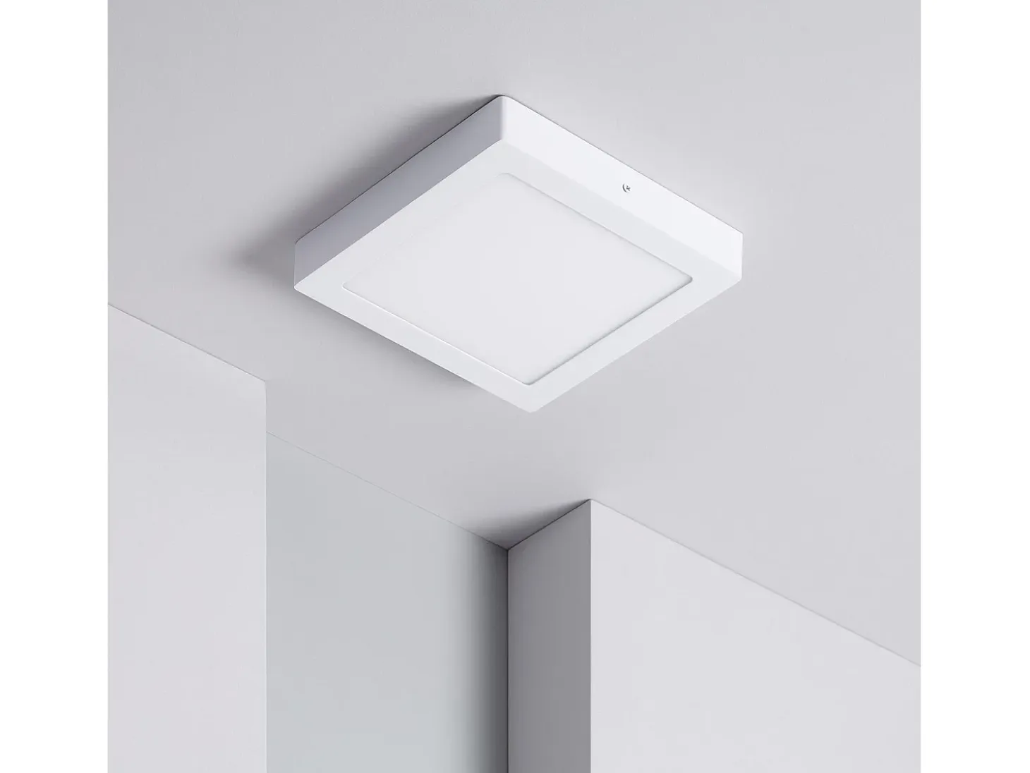 Plafón LED 18W Cuadrado 225x225 mm 4000K Blanco Neutro