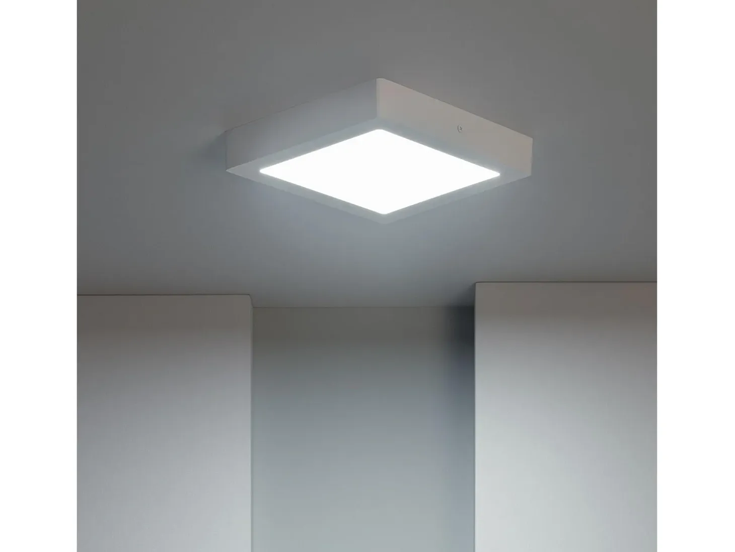Plafón LED 18W Cuadrado 225x225 mm 4000K Blanco Neutro