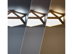 Plafón LED 20W Madera CCT Seleccionable Altigen Madera
