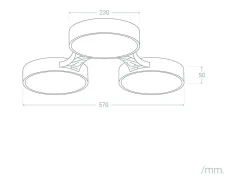 Plafón LED 30W Madera y Metal CCT Seleccionable Sams Multicolor