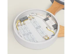 Plafón LED 30W Madera y Metal CCT Seleccionable Sams Multicolor
