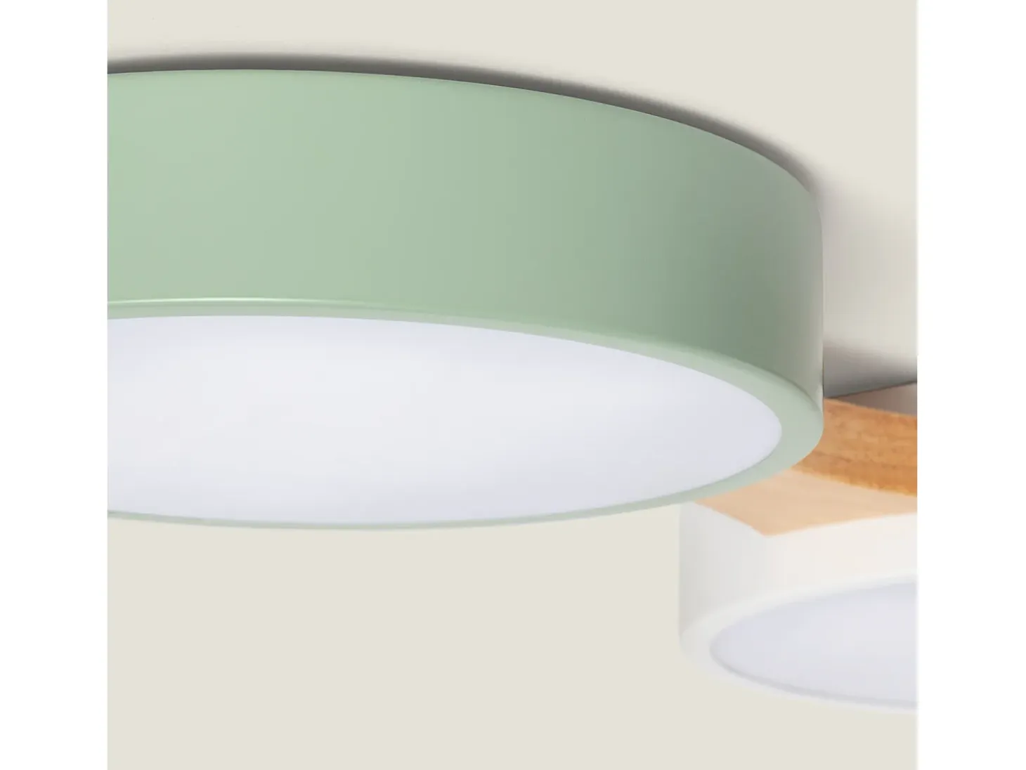 Plafón LED 30W Madera y Metal CCT Seleccionable Sams Multicolor
