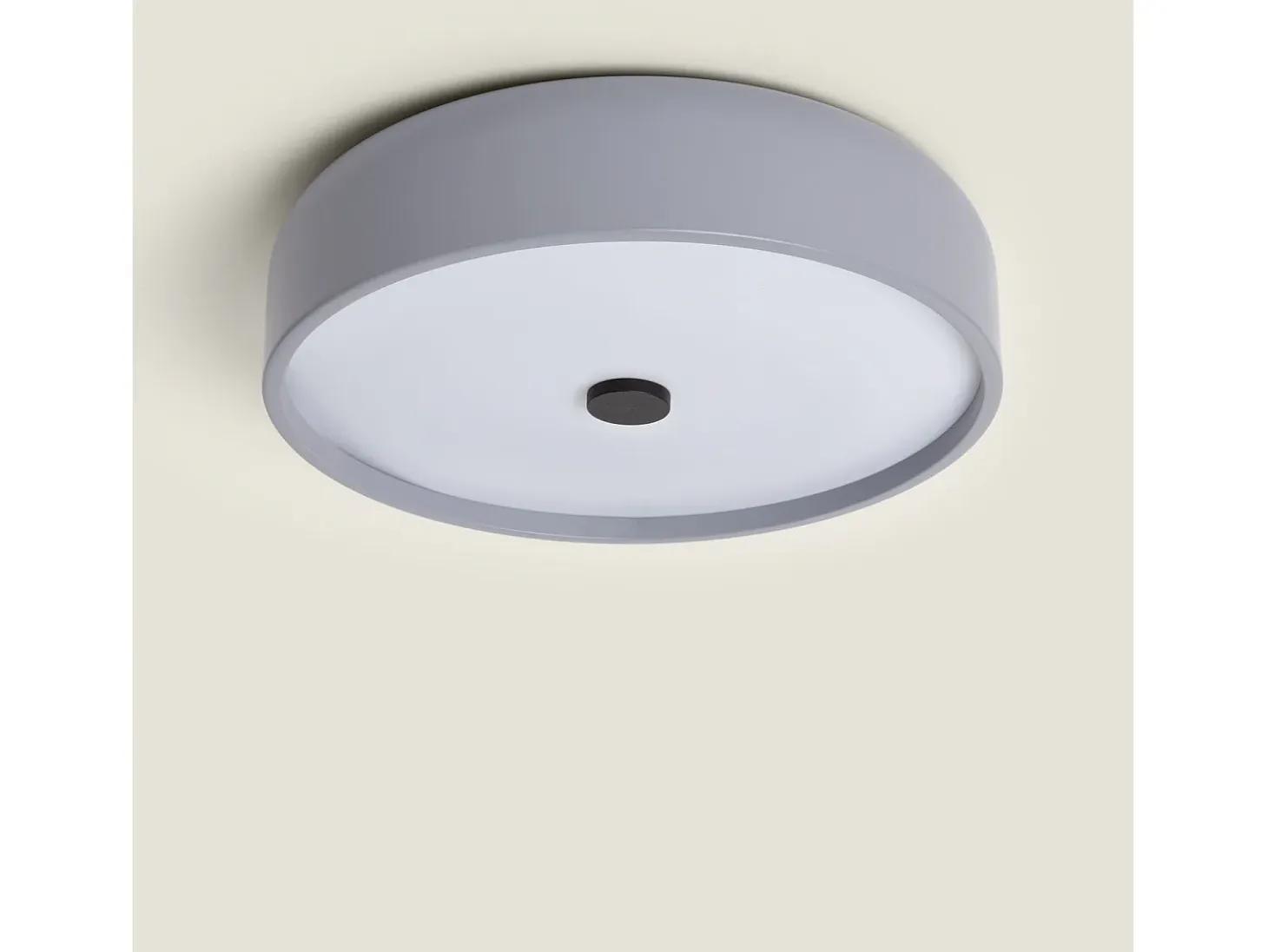 Plafón LED 24W Metal Ø350 mm CCT Seleccionable Eyelight Gris Oscuro