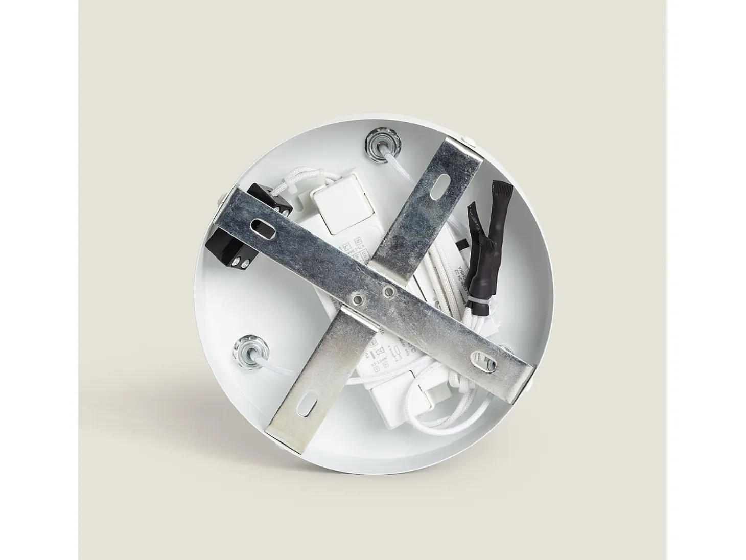 Plafón LED 24W Metal Ø400 mm CCT Seleccionable Handen Zaysan Blanco