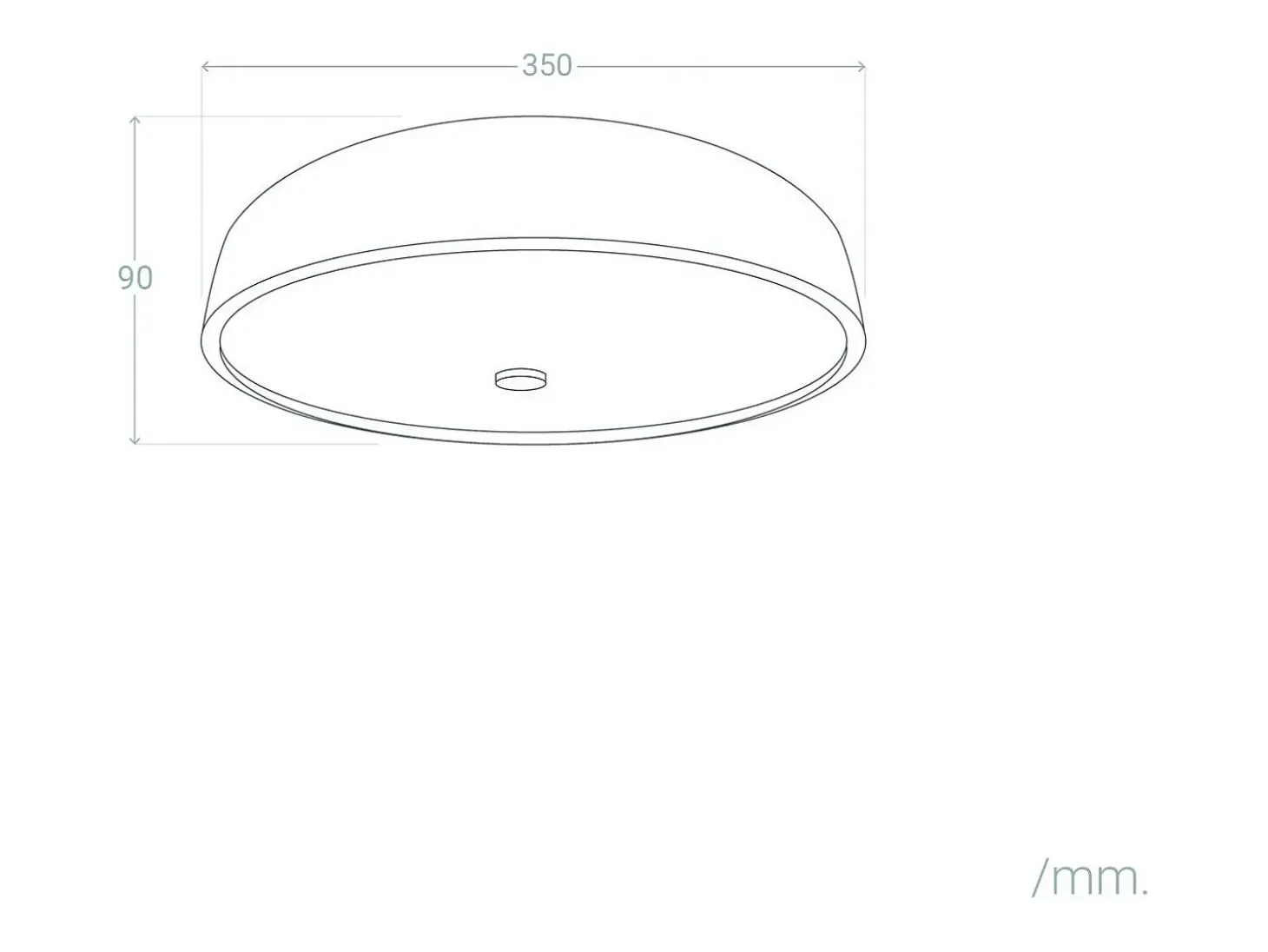 Plafón LED 24W Metal Ø350 mm CCT Seleccionable Eyelight Gris