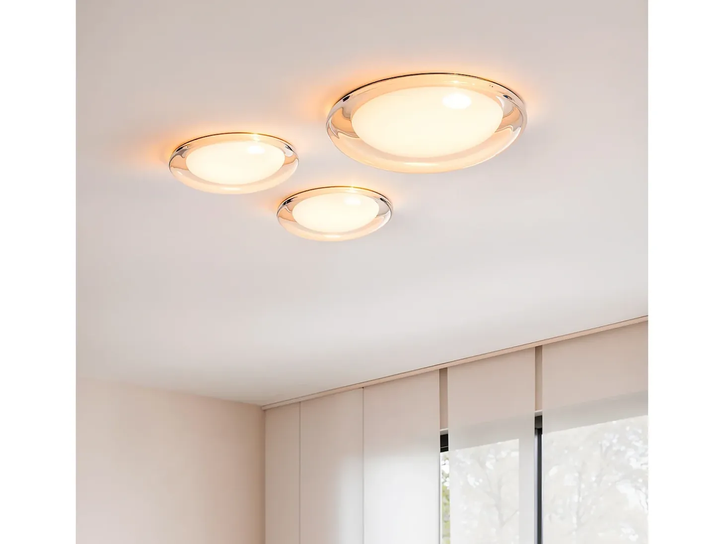 Plafón LED 30W Metal y Metacrilato CCT Seleccionable Camden L Ø600 mm CCT 2700K - 3300K - 4000K