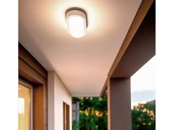Plafón LED 15W Oval para Exterior 85x173 mm IP65 White 3000K Blanco Cálido