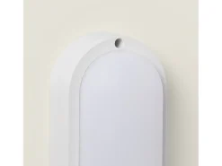 Plafón LED 15W Oval para Exterior 85x173 mm IP65 White 3000K Blanco Cálido