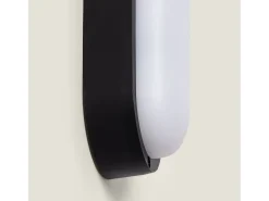 Plafón LED 15W Oval para Exterior 85x173 mm IP65 Black 3000K Blanco Cálido