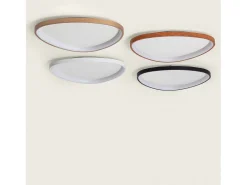 Plafón LED 30W Ovalado Metal Ø600 mm CCT Seleccionable Owen Dorado