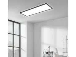 Plafón LED 24W Rectangular SwitchCCT Seleccionable 580x200 mm Doble Cara Negro Seleccionable (Cálido-Neutro-Frío)