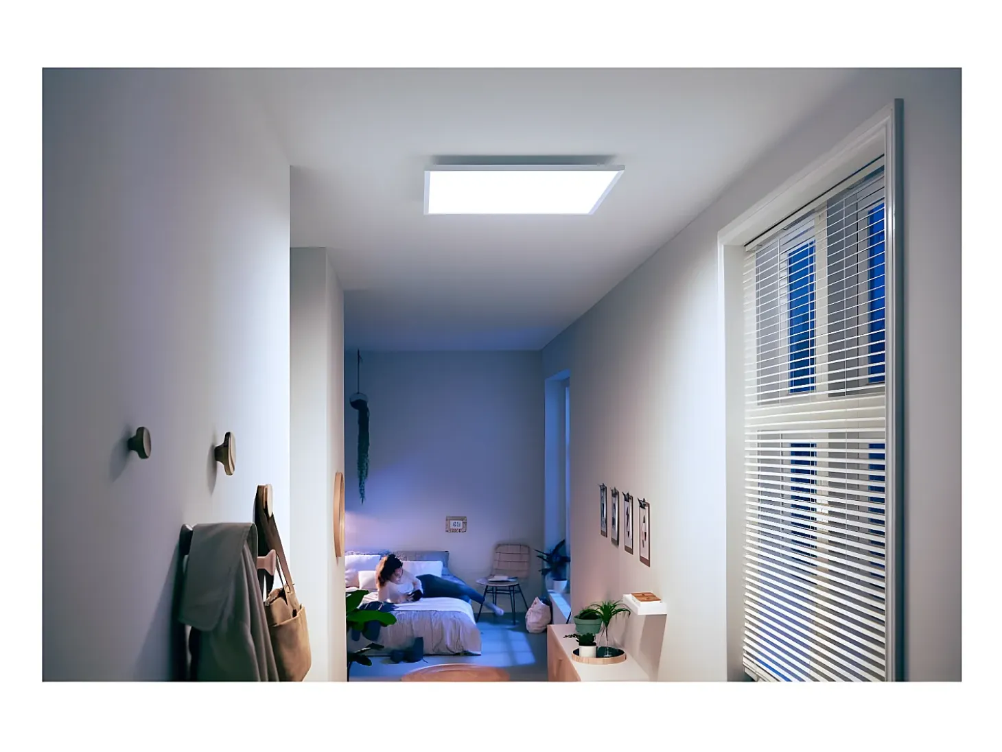 Plafón LED White Ambiance 24.5W Cuadrado Hue Aurelle Blanco