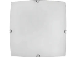 Plafon Cuadrado Modelo Ayla Blanco 3 Luces