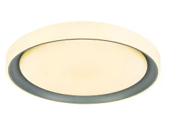 Plafon De La Serie Luanda 96w Gris Con Control Remoto De