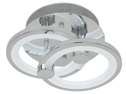 Plafon Led 3 Temperaturas Sydney Cromo 32w