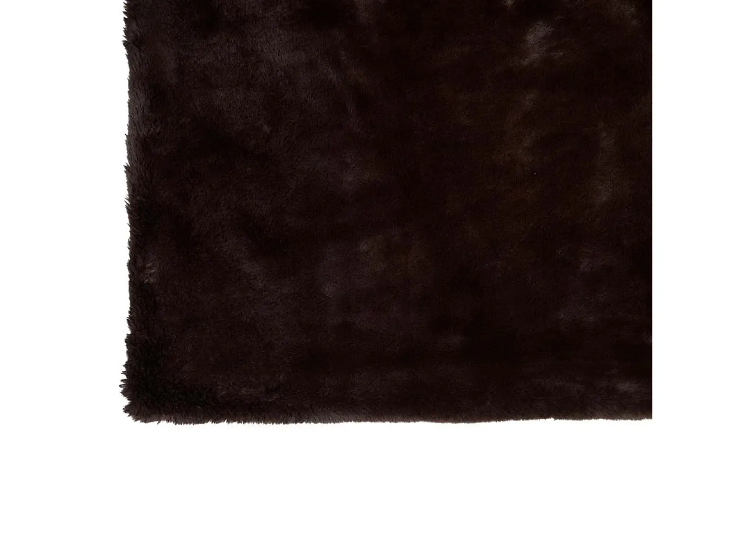 Plaid de poliéster marrón de 180x130 cm