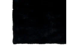 Plaid de poliéster negro de 180x130 cm