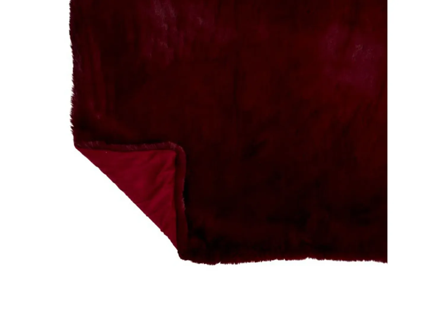 Plaid de poliéster rojo de 180x130 cm