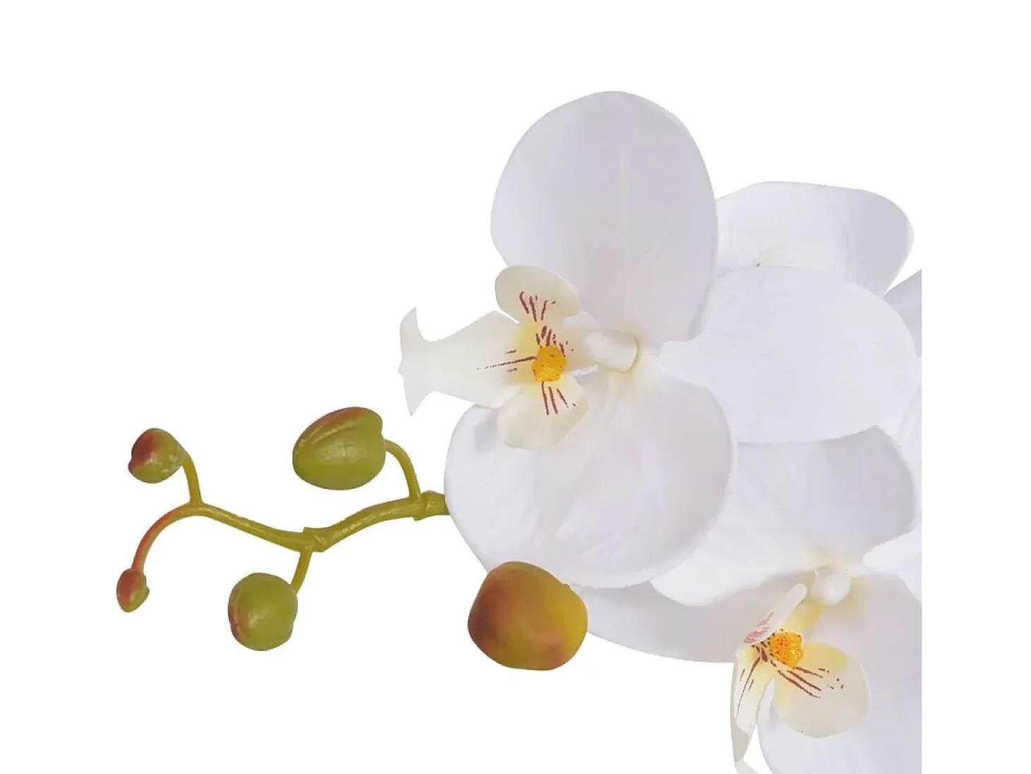 Planta artificial con maceta Orquídea 65 cm Blanca