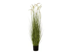 Planta artificial de césped en maceta de plástico de 120 cm