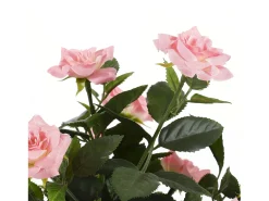 Planta artificial de Poliéster y terracota - H33 x Ø25 - Rosa - ROSEBUSH