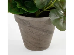 Planta artificial de Poliéster y terracota - 34 x Ø20 - Rosa - GERANIUM