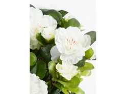 Planta artificial de Poliéster y terracota - 27 x Ø20 - Blanco - AZALEA