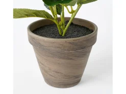 Planta artificial de Poliéster y terracota - 40 x Ø35 - Violeta - HYDRANGEA