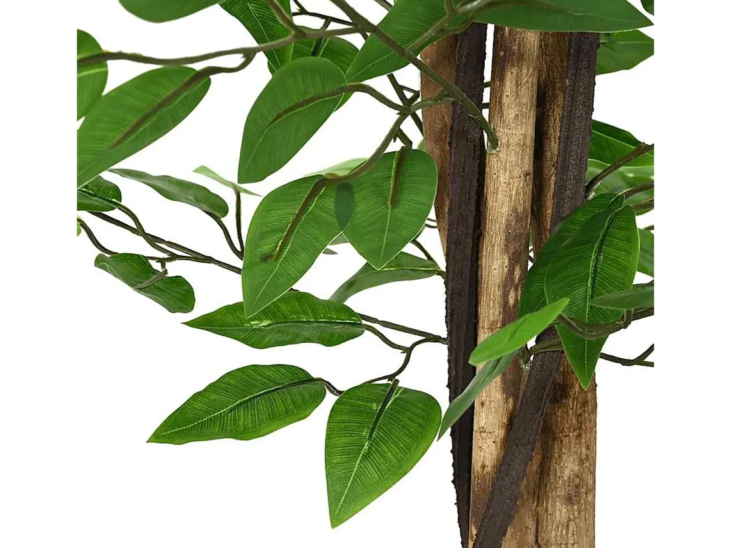 Planta artificial Ficus 788 hojas verde 120 cm