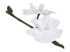 Planta artificial orquídea con macetero 30 cm blanca ES404292